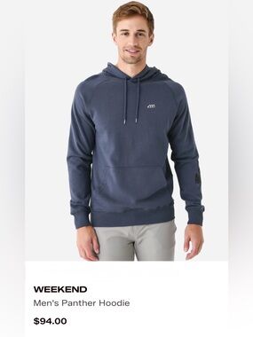 • WEEKEND • Men's Panther Hoodie • Size L • NEW | NWT •